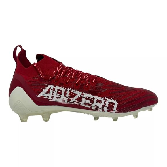Adidas Adizero Primeknit Football Cleats Red/White Men's Size 12.5 (HP8745) NEW! - Picture 1 of 7